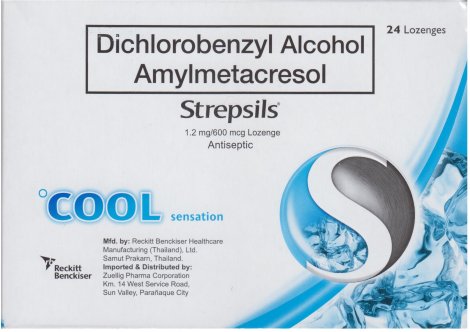 (image for) RECKITT BENCKISER DICHLOROBENZY ALCOHOL AMYLMETACRESOL STREPSILS